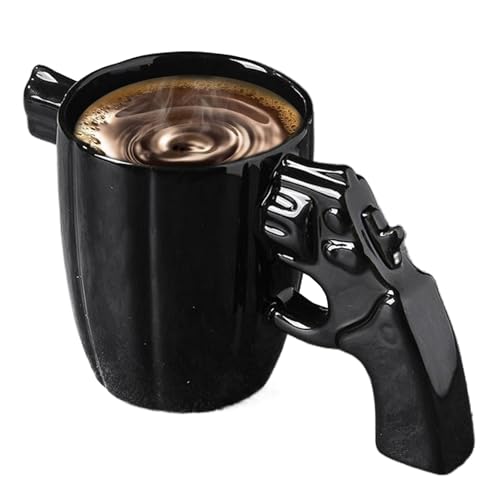 Keramik Kaffeetasse 330 ml Neuheit Revolver Gun Tasse 4x6.7 Tee Kaffee Milch einzigartige Kaffeetassen kühle Geschenke für Frauen, Männer, Freund, Wohnkultur von Tadoiooy