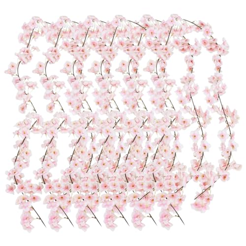 Kirschblütengirlande 6pcs 5, 9 Fuß künstliche lebensechte Kirschblütenreben Hängende Seidenblume Girlande für Zimmer Hochzeitsfeier Zelt Kirschblütengirlande 6pcs 5, 9 Fuß künstliche lebensechte Kirschblütenreben Hängende Seidenblume Girlande für Zimmer Hochzeitsfeier Zelt von Tadoiooy