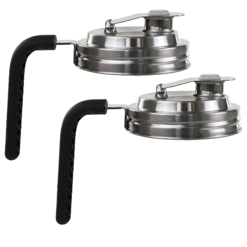 Konservingende Deckel, 2pcs Mason Jar Pour Spout Deckel Edelstahl Weitmauer Mason Jar Pitcher Deckel mit Leckdosiger Siegel Mason Jar Spout Deckel Zubehör für Pitcher Konservingende Deckel, 2pcs Mason Jar Pour Spout Deckel Edelstahl Weitmauer Mason Jar Pitcher Deckel mit Leckdosiger Siegel Mason Jar Spout Deckel Zubehör für Pitcher von Tadoiooy