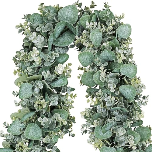 Künstliches Eukalyptus Girlande 5.74 Fuß Silber Dollar Grün Eukalyptus Girland Künstliches Eukalyptus Girlande 5.74 Fuß Silber Dollar Grün Eukalyptus Girland von Tadoiooy