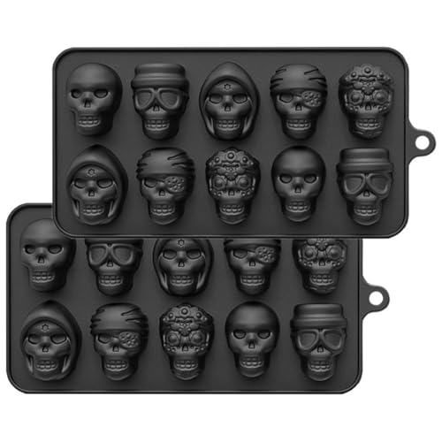 Schädelform 2pcs 10 Hohlraum Weird Schädel von Tadoiooy