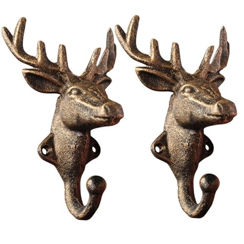 Tadoiooy 2pcs Messing Wandhaken Vintage Goldmantel Gusseisen Elchkopf Animal Wallhaken 4.3x6.3 Rentier -Hirsch -Kleiderbügel für Weihnachtsregal -Schlüsselhalter Party Wohnkultur, Wohnkultur Tadoiooy 2pcs Messing Wandhaken Vintage Goldmantel Gusseisen Elchkopf Animal Wallhaken 4.3x6.3 Rentier -Hirsch -Kleiderbügel für Weihnachtsregal -Schlüsselhalter Party Wohnkultur, Wohnkultur von Tadoiooy
