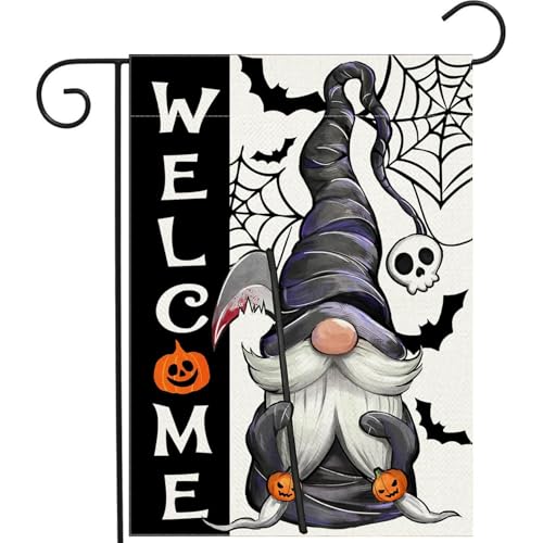 Tadoiooy Halloween Dekor, Halloween Garden Flag 12 x 18 Zoll Willkommen Gartenflag Tadoiooy Halloween Dekor, Halloween Garden Flag 12 x 18 Zoll Willkommen Gartenflag von Tadoiooy