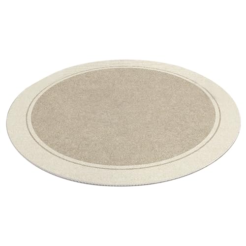 Wohnzimmer Teppich, 47 '' Kristall Samt Runde Teppich mit Rutschträger, weicher und gemütlicher Runde mit geringer Wartung für hohe Verkehrsbereiche im Wohnzimmer, Schlafzimmer von Tadoiooy