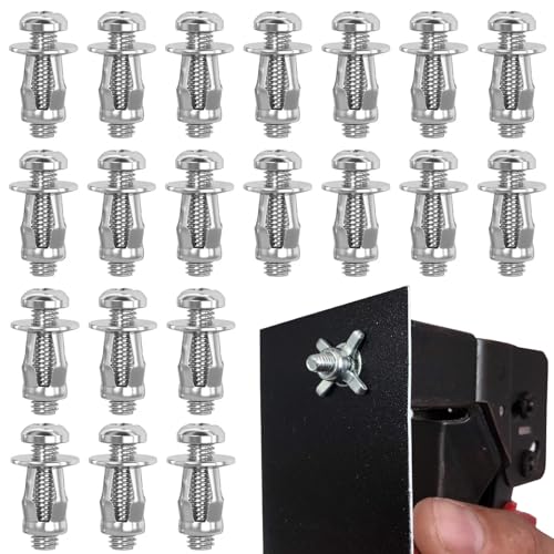 Tadpolez 20 Stück HohlraumdüBel Metall, Hohlraum Metallanker, Robuste Hohlwandanker, Blütenblattmutter Schrauben, Spreizdübel für Wagenheber/Wagenmutter/HohlwäNde/DüNne Metall (M6x25) von Tadpolez