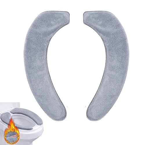 Tadpolez 2Pcs Toilettensitzabdeckung Waschbar,Cover Selbstklebende Wc,Toilette Sitzbezug Pad Badezimmer,Wc Sitz Cover Pad,WC Abdeckung Pad,für Familie Reisen Schwangere Frauen Ältere Menschen von Tadpolez