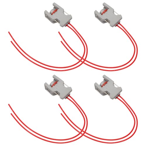 Taesayl 4 x WEIBLICHER Diesel-Injektorstecker DELPHI DJ70229A-3.5-21 mit Kabel Delphi 240PC024S8014 Kabelstecker mit Kabelwagen-FCC-Einspritzung von Taesayl