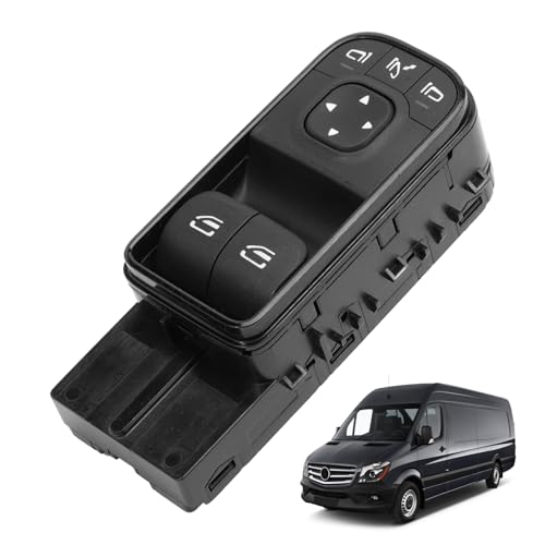 Taesayl Fensterheberschalter Auto Fensterheber Schalter für Sprinter 3500XD 2018-2021 Elektrische Fensterheber Master Control Schalter Taste A9079059002 Schalter für Fensterheber von Taesayl