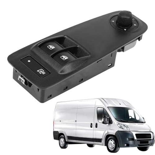 Taesayl Fensterschalterkonsole Fahrerseite Fensterschalter 735532905 kompatibel mit Jumper II Ducato III Boxer 1608705680 1606921480 von Taesayl