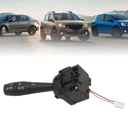 Taesayl Blinkersteuerung Lenksäulenschalter 8201167981 Lichtschalter für Clio Trafic Twingo 3 Captur Sandero Logan Dokker Duster 255405005R Lichtschalter Blinkersteuerung von Taesayl