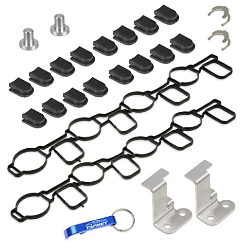 Swirl Flap Repair Delete Kit mit Victor Reinz Dichtungen + P2015 Reparaturhalterung für Drallklappen VW Audi Porsche mit 4.2 V8 TDI Motoren von Tafmet
