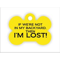 Hundemarke „I'm Lost", Doppelseitiges Haustier-Id-Abzeichen, Wählen Sie Ihre Farbe, Einzigartiges Erkennungshalsband, Lustiger Haustier-Humor Hundemarke „I'm Lost", Doppelseitiges Haustier-Id-Abzeichen, Wählen Sie Ihre Farbe, Einzigartiges Erkennungshalsband, Lustiger Haustier-Humor von TagWagon