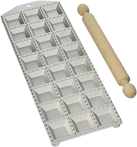 Eppicotispai Ravioli-Maker mit Nudelholz, quadratisch, 24 Löcher Eppicotispai Ravioli-Maker mit Nudelholz, quadratisch, 24 Löcher von Eppicotispai