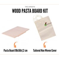 Nudelbrett Aus Holz 90x50 cm Mehrschichtigem Birkenholz + Passgenaue Abdeckung Vliesstoff | Hergestellt in Italien von Tagliapasta