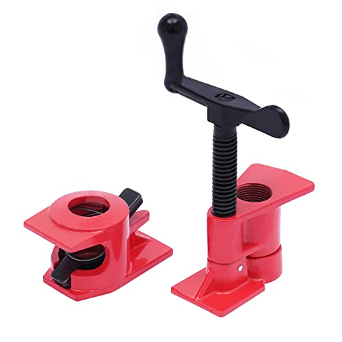 8 Kits 3/4 Zoll Schraubenklemmen, 26.5 mm Rohr-Schraubenklemmen Körper-Klemme Rohrschellen Schraube Vice Schnellspanner Klemmen und Spanner für DIY Holzbearbeitung von Tagowao