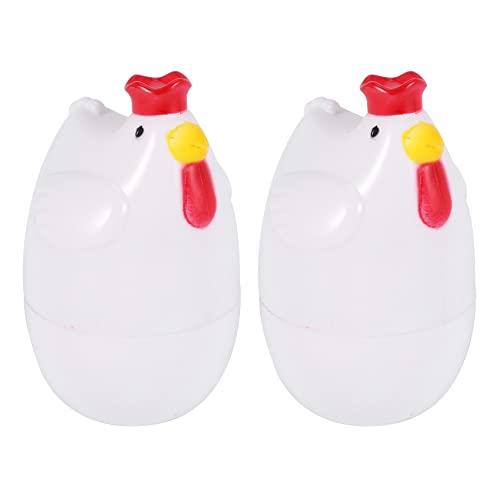 Tagtight Mikrowellen Eierkocher Kükenförmig Gekochtes Ei Dampfgarer Dampfgarer Stoessel, Egg Cooker, Mikro-Eierkocher Kochrutensilien Kuechenhelfer von Tagtight