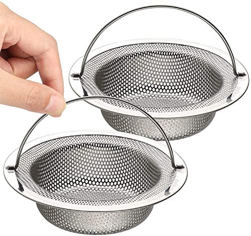 Tahbarshi 2er-Pack Abflusssieb Edelstahl, Verstopfungsschutz Küche Waschbecken Sieb Abfluss Spüle mit Griff, 11 x 7.5 x 2 cm Tahbarshi 2er-Pack Abflusssieb Edelstahl, Verstopfungsschutz Küche Waschbecken Sieb Abfluss Spüle mit Griff, 11 x 7.5 x 2 cm von Tahbarshi