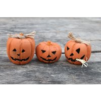 Handgefertigtes Holz Kürbis Set Rustikales Herbst Dekor von TahniDesigns