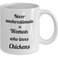 Tasse Mit Hühner Motiv Frau Die Lieb Hat von TahomaVistaFiberMill