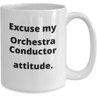 Lustiger Orchester Dirigent Geschenkbecher von TahomaVistaFiberMill