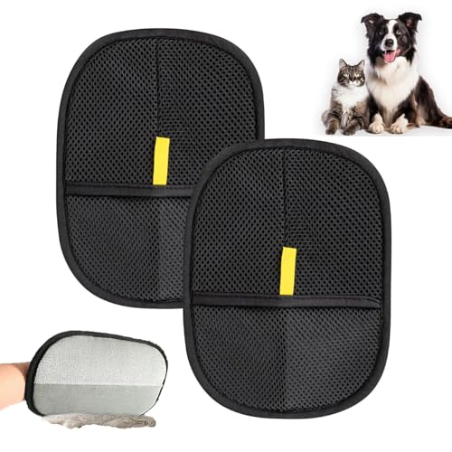 2 Stück Haarbürstenhandschuhe für Hunde & Katzen, Anti-Statik Handschuhe mit Doppelseitigem Design, Wiederverwendbare Tierhaar Entfernungs Handschuhe für Fellpflege, for Clothes, Sofas, Carpets 2 Stück Haarbürstenhandschuhe für Hunde & Katzen, Anti-Statik Handschuhe mit Doppelseitigem Design, Wiederverwendbare Tierhaar Entfernungs Handschuhe für Fellpflege, for Clothes, Sofas, Carpets von TaiXinYuly