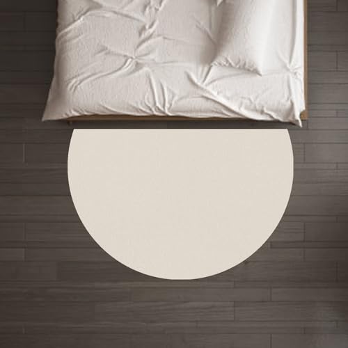 Taidianolp Personalisierte Halbkreis Teppich Muster Bild Foto/Text,Half Circle Rug Carpet,Cream,100 x 150 cm (3.3 x 5 ft),Kurzflor Teppiche Wohnzimmer Schlafzimmer Kinderzimmer Jugendzimmer von Taidianolp