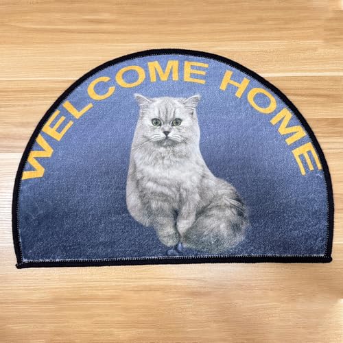 Taidianolp Personalisierte Halbkreis Teppich Muster Bild Foto/Text,Half Circle Rug Carpet,Customize,66 x 100 cm (2.2 x 3.3 ft),Teppiche für Wohnzimmer Schlafzimmer Arbeitszimmer Schlafsofa von Taidianolp