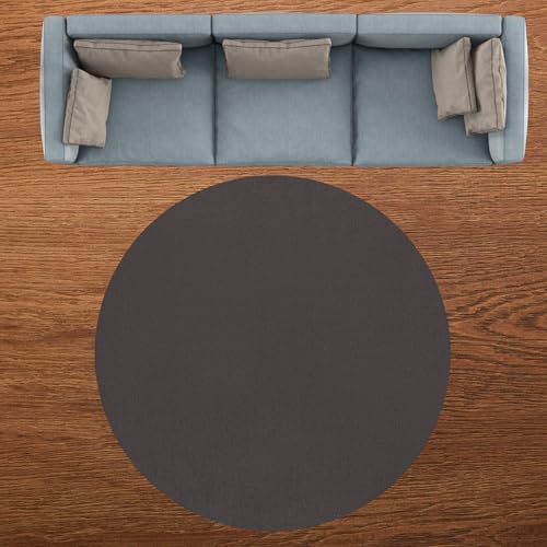 Taidianolp Personalisierte Runder Teppich mit Muster Bild Foto/Text,Round Rug Carpet,Brown,170 cm (5.6 ft),Waschbar Teppiche groß Wohnzimmer Esszimmer Schlafzimmer von Taidianolp