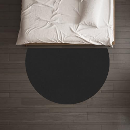 Taidianolp Personalisierter Halbrund Teppich Muster Bild Foto/Text,Half Circle Rug Carpet,Black,86 x 130 cm (2.8 x 4.2 ft),Wohnzimmerteppich Waschbar Kurzflor Teppiche groß Schlafzimmer von Taidianolp