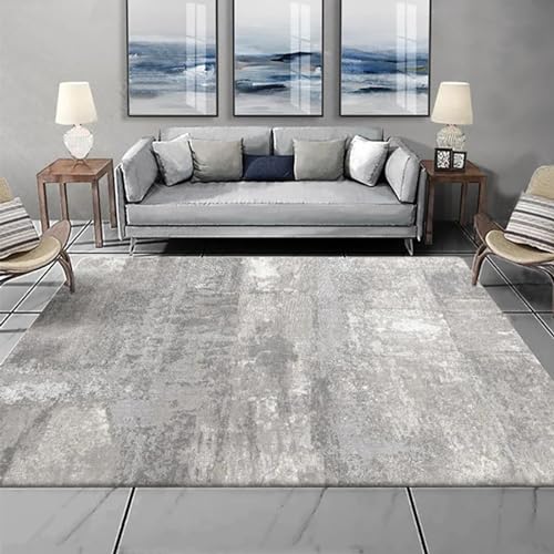 Taidianolp Teppich Wohnzimmer Deko,Gray,100 x 100 cm,Grau Neutrale Farben Abstrakte Moderne Muster,Quadratisch Teppiche Klein Couchtisch Zimmer Deko Aesthetic, von Taidianolp