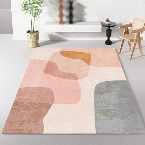 Taidianolp Teppich Zimmer Deko,Moderne Designs in Pfirsich-, Puder- und Kamelfarbe, Mehrfarbig, 160 x 180 cm,Waschbar Teppiche groß Wohnzimmer Esszimmer Schlafzimmer Taidianolp Teppich Zimmer Deko,Moderne Designs in Pfirsich-, Puder- und Kamelfarbe, Mehrfarbig, 160 x 180 cm,Waschbar Teppiche groß Wohnzimmer Esszimmer Schlafzimmer von Taidianolp