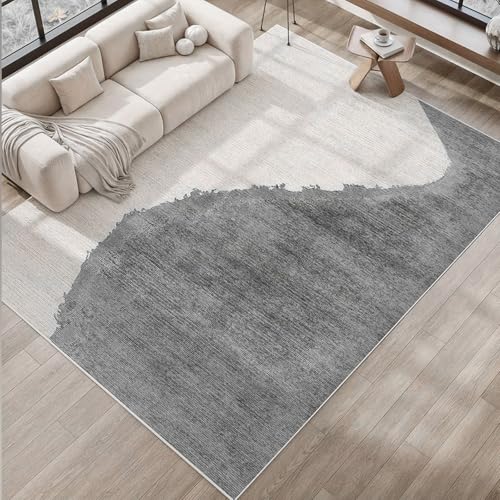 Taidianolp Teppich Zimmer Deko,Moderne abstrakte Muster, Heimdekoration, Grau, 120 x 210 cm,Teppiche für Wohnzimmer Schlafzimmer Arbeitszimmer Schlafsofa von Taidianolp