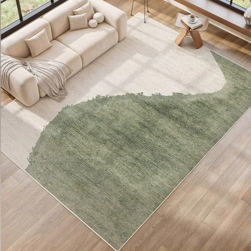 Taidianolp Teppich Zimmer Deko,Moderne abstrakte Muster, Heimdekoration, Grün, 120 x 210 cm,Teppiche für Wohnzimmer Schlafzimmer Arbeitszimmer Schlafsofa von Taidianolp