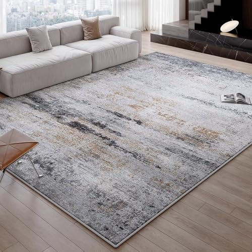 Taidianolp Teppich Zimmer Deko,Schwarz Grau Weiß Abstrakt Modern, Orange, 150 x 240 cm,Teppiche Wohnzimmer Ecksofa, Waschbar,Anti-Rutsch Unterseite, von Taidianolp