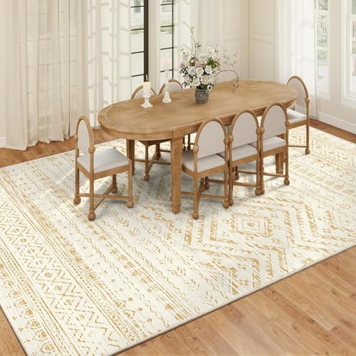 Teppich Zimmer Deko,Geometrisches Vintage-Design, traditionelles Dekor, Gelb, 100 x 160 cm,Wohnzimmer Büro Schlafzimmer Teenager Jugendzimmer Teppich Zimmer Deko,Geometrisches Vintage-Design, traditionelles Dekor, Gelb, 100 x 160 cm,Wohnzimmer Büro Schlafzimmer Teenager Jugendzimmer von Taidianolp