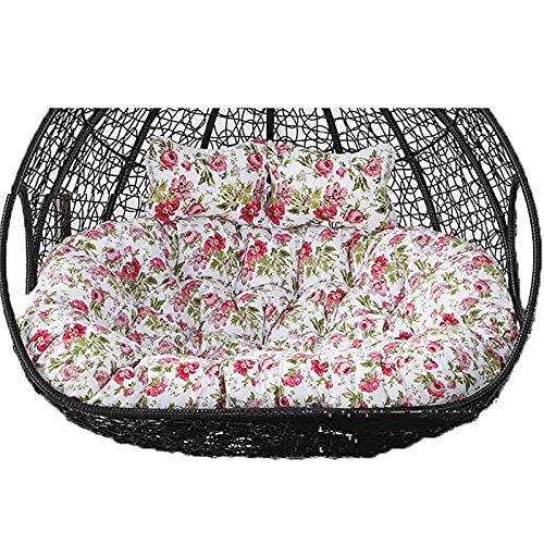 Taifuan Hängesessel Sitzkissen 2 Personen, Large Egg Chair Swing Cushion,Hängestuhl Auflage für Rattan Hängeschaukel Kissen,Ersatzkissen, rutschfeste Hängende Ei Stuhlkissen für Patio Hänge von Taifuan