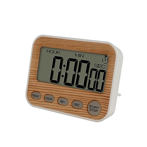 Taikemeti Countdown-Count-Up-Timer, Küchen-Timer, magnetische Digitale Stoppuhr-Uhr mit großer LED-Anzeige Piep-Erinnerung für Lernen, Kochen, Bewegung, Klassenzimmer-Timer für Kinder (Yellow) von Taikemeti