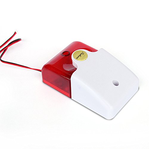 Taikuwu 12V 105dB Wired Blinklicht Strobe Sirene Sound Alarm Home Security System Licht Sirene von Taikuwu