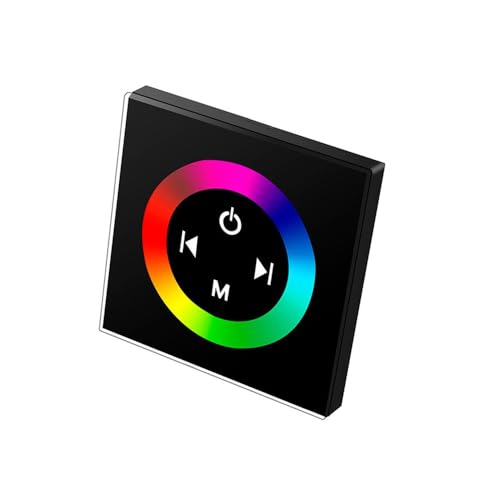 Taikuwu LED Touch Controller RGB - Glas Touchpanel, 12-24V 288W max, 4-Kanal Dimmer für RGB LED Streifen, Wandbedienung (86x86mm) Taikuwu LED Touch Controller RGB - Glas Touchpanel, 12-24V 288W max, 4-Kanal Dimmer für RGB LED Streifen, Wandbedienung (86x86mm) von Taikuwu