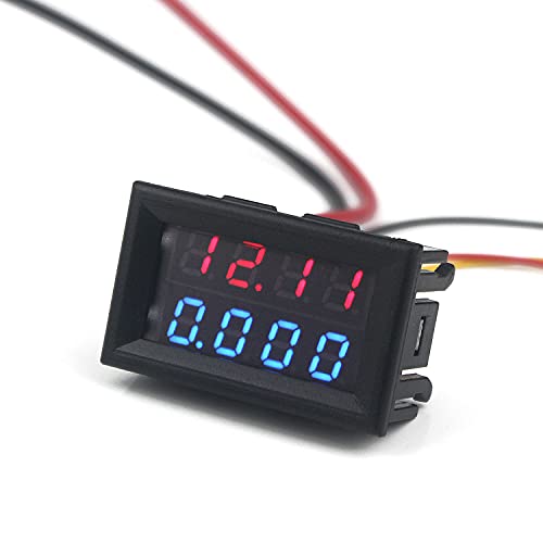 Taikuwu 0,28" 4 Bit DC 0-100V 10A Detektor Spannungs Strommesser Panel Ampere-Amperemeter Messgerät Blau + Rot LED Amp Dual Volt Meter Anzeige Taikuwu 0,28" 4 Bit DC 0-100V 10A Detektor Spannungs Strommesser Panel Ampere-Amperemeter Messgerät Blau + Rot LED Amp Dual Volt Meter Anzeige von Taikuwu