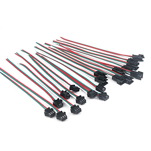 Taikuwu 10 Pairs JST SM 3 Pin Stecker Verbindungsstecker For WS2812B WS2811 WS2812 LED Strip Female Male Connectors 15cm 22awg Kabel Taikuwu 10 Pairs JST SM 3 Pin Stecker Verbindungsstecker For WS2812B WS2811 WS2812 LED Strip Female Male Connectors 15cm 22awg Kabel von Taikuwu