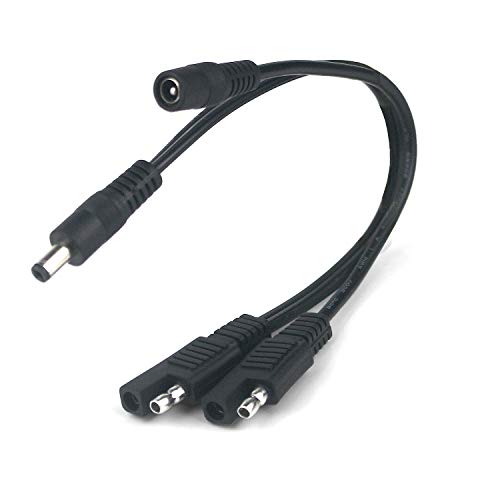 Taikuwu SAE zu DC Adapterkabel 18AWG Solar Auto Ladekabel - DC 5.5x2.1mm Stecker/Buchse für Motorrad, Batterie, Solarmodule Taikuwu SAE zu DC Adapterkabel 18AWG Solar Auto Ladekabel - DC 5.5x2.1mm Stecker/Buchse für Motorrad, Batterie, Solarmodule von Taikuwu