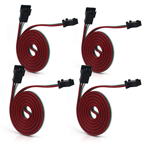Taikuwu 4x 100cm JST-SM 3-Pin Steckerkabel – Männlich/Weiblich für LED-Streifen WS2812B, WS2811, SK6812 – Verbindungskabel ohne Löten Taikuwu 4x 100cm JST-SM 3-Pin Steckerkabel – Männlich/Weiblich für LED-Streifen WS2812B, WS2811, SK6812 – Verbindungskabel ohne Löten von Taikuwu