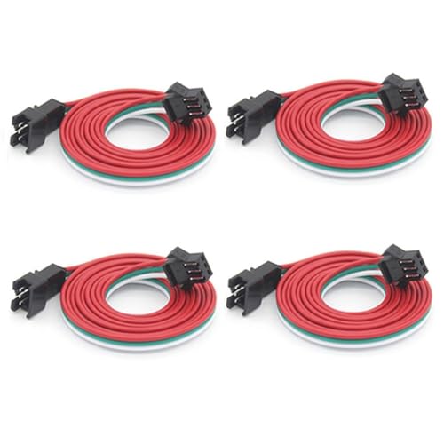 Taikuwu 4x 50cm JST-SM 3-Pin Steckerkabel – Männlich/Weiblich für LED-Streifen WS2812B, WS2811, SK6812 – Verbindungskabel ohne Löten Taikuwu 4x 50cm JST-SM 3-Pin Steckerkabel – Männlich/Weiblich für LED-Streifen WS2812B, WS2811, SK6812 – Verbindungskabel ohne Löten von Taikuwu