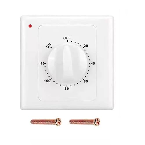 Taikuwu Countdown Timer Schalter AC 220V Min Hochleistungspumpe Elektronische mechanische Countdown Steuerung Timer Socket Time Switch 86 Panel(120 Minuten) von Taikuwu