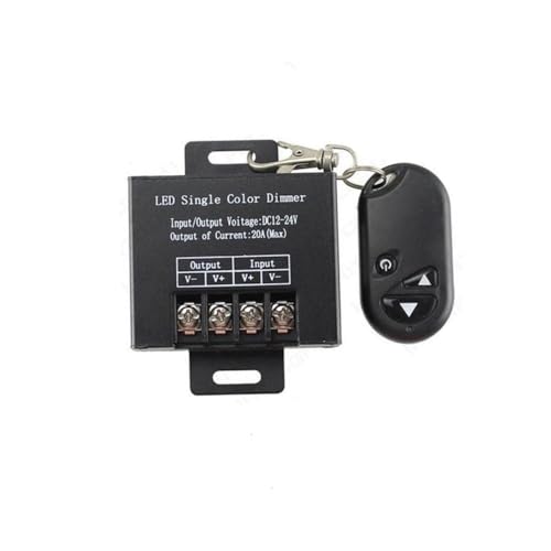 Taikuwu DC12-24V Max.20A RF Fernbedienung Controller LED Funk Regler Dimmer für Leuchtmittel LED Strip Taikuwu DC12-24V Max.20A RF Fernbedienung Controller LED Funk Regler Dimmer für Leuchtmittel LED Strip von Taikuwu