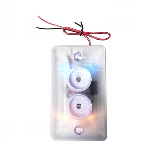 Taikuwu Verdrahtete Röhrenblitz-Sirene, 120dB lauter Außen 12 Volt-Tonalarm mit Blinkendem Rotem Und Blau LED-Licht für Inländisches Sicherheitssystem Schützen Alarmsystem von Taikuwu