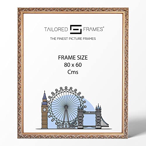 TAILORED FRAMES-VIENNA GOLD, Weinlese-aufwändige Shabby Chic BILDERRAHMEN Größe 80cm x 60cm von Tailored Frames