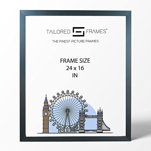 Tailored Frames Quadratisches Design MDF-Bilder-und Fotorahmen, Acryl, Schwarz, 24" x 16" von Tailored Frames