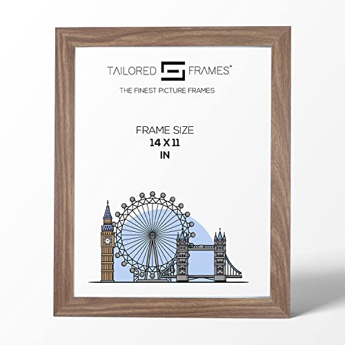 Tailored Frames Quadratisches Design MDF-Bilder-und Fotorahmen, Acryl, walnuss, 35,6 x 27,9 cm von Tailored Frames